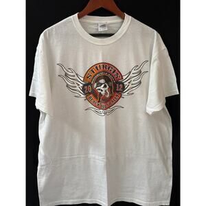 Men’s Fruit of the Loom Sturgis Black Hills Rally 2012 Graphic Tee Sz XL